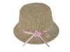 Wholesale Children paper straw summer hat / handmade crochet kids cap