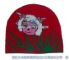 Wholesale Fashion drawing printing 100% acrylic child hat.