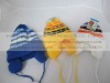 Wholesale child`s earflap knitted hat