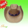 100% Natural Straw hat with logo band