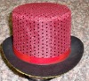 small paillette top hat