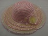 paper straw weaving hat/ladies plain dyed hats/fashion dobby hats