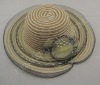 Wholesale natural straw hat/ladies polyester straw hat/fashion dobby hats