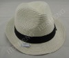 Wholesale promotional straw hat/crochet straw hats/black top hat