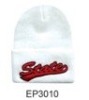 Wholesale 2010 fashion white knit winter hat