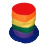 Wholesale rainbow stove top hat