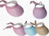 Wholesale BACK BOW VISOR POLY VISOR SATIN VISOR FASHION VISOR