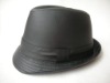 Wholesale PU Fedora hat/Trilby hat