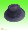 Wholesale Stripe Polyester cotton Fedora Hat