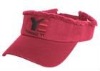 Wholesale red cotton sun visor cap