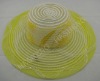 Yellow summer hat/Polyester&cotton hat for lady/hat for beach