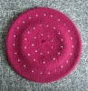 knitted beret hat