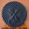 knitted beret hat