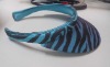 Cotton knit PVC clip visor with print