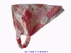 fashion turban hat in floral print cotton fabric