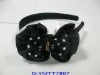 Wholesale Satin Covered Black Flower Headbands