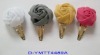 Wholesale Fashion handmade snow yarn rose hair clip