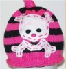 Wholesale Hand-knitted Wool Yarn Children Cartoon Hat