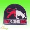 Wholesale Knitted beanie with Jacquard logo