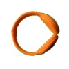 orange knitted earmuff