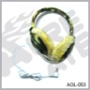 Wholesale fur warm earphone