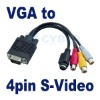 VGA to S-Video 3 RCA adapter Cable