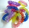 Wholesale telephone wire hair holder or bracelet/hair accessory
