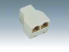 Wholesale 6P4C 8P8C modular triplex adapter