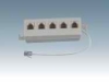 Wholesale 6P4C 5 outlet modular jack with cord