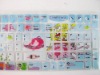 Wholesale 2011 hot fashion cartoon keyboard sticker