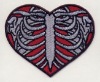 Wholesale embroidery broken heart patch for unique garment accessories