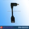 Wholesale 10cm, black, mini USB B male to mini USB B female extention cable
