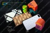 Wholesale For iphone4G hard case, with cloth. coating or fabric sticked finish.