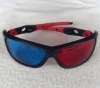 Wholesale New Red/Cyan Plastic 3D Glasses