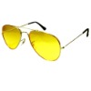 Wholesale Yellow aviator sunglasses