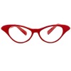 Wholesale Red cat eye party sunglasses with clear lens