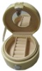 Wholesale white round 2 layers jewelry box