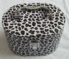Wholesale Handmade PU leather cosmetic box with mirror