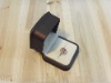 Fashion elegant soft jewelry leather ring box