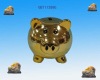 Ceramic Plating Golden Piggy Bank , Money Box