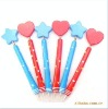 Lovely cartoon wooden ball point pen stationery