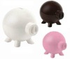 Wholesale plastic missile head shape pig coin box