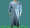 Wholesale Disposable Blue PP Nonwoven Surgical Gown with knitted cuff