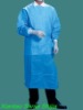 Wholesale Blue PP Surgical Gown with knitted cuff