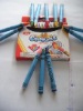 Wholesale 0.8*7.8cm 12colors drawing crayon