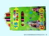 Wholesale Stationary promotion drawing plastic/wooden color pencil set