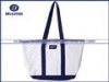 Wholesale canvas tote bag leather handle