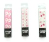 Flat polyester shoelace with pvc bag packing