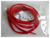 Wholesale Elastic Laces with Lock ( red with black stripes )