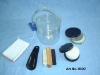 Wholesale 5 pcs shoe polish set with transparent pvc bag